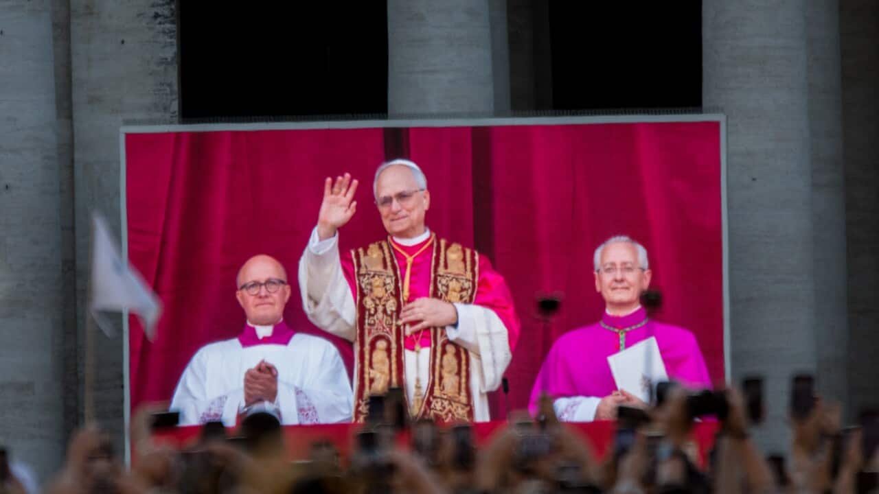St. Peter's packed with faithful celebrates the announcement of the new Pope