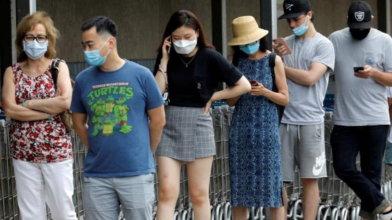 New Jersey's governor has mandated the wearing of masks outdoors.