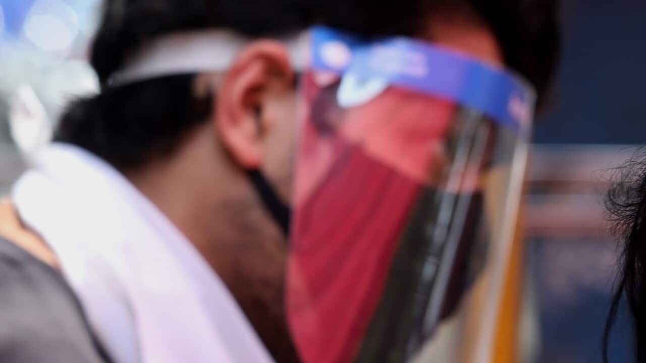 یک بیمار مبتلا به کووید-۱۹ در هند