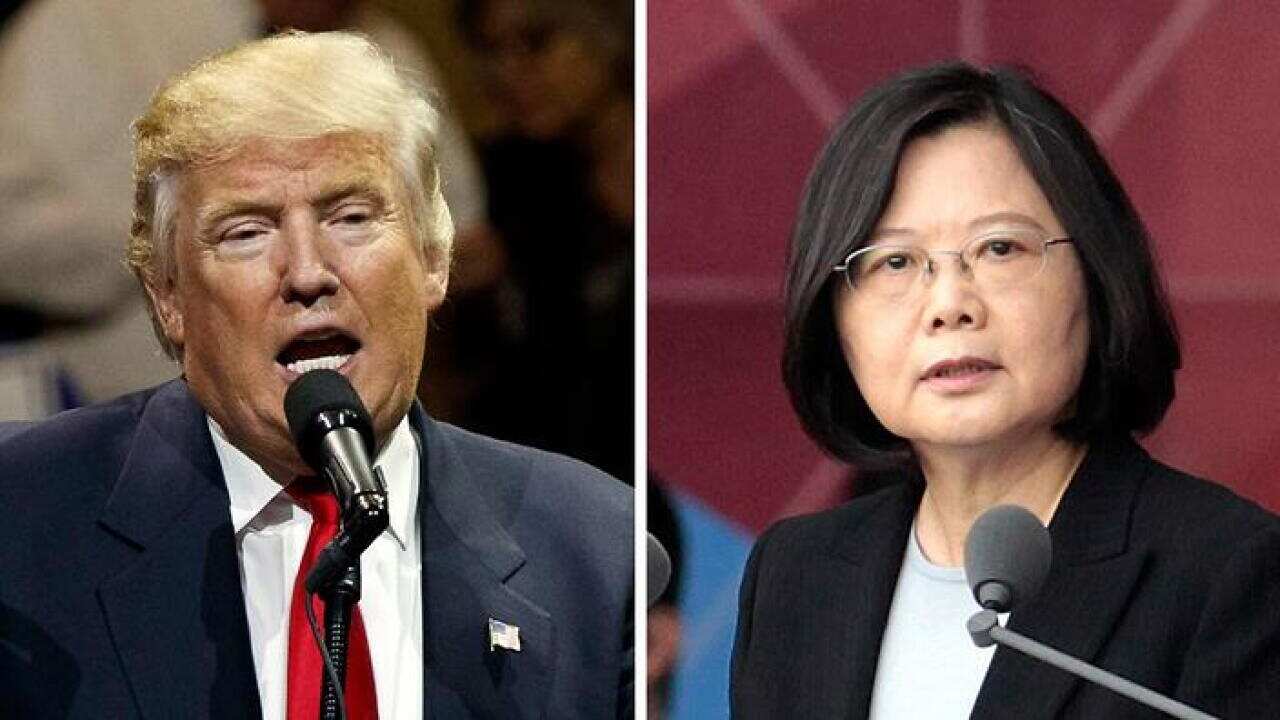 Prsident Tsai and US President Elect Donald Trump