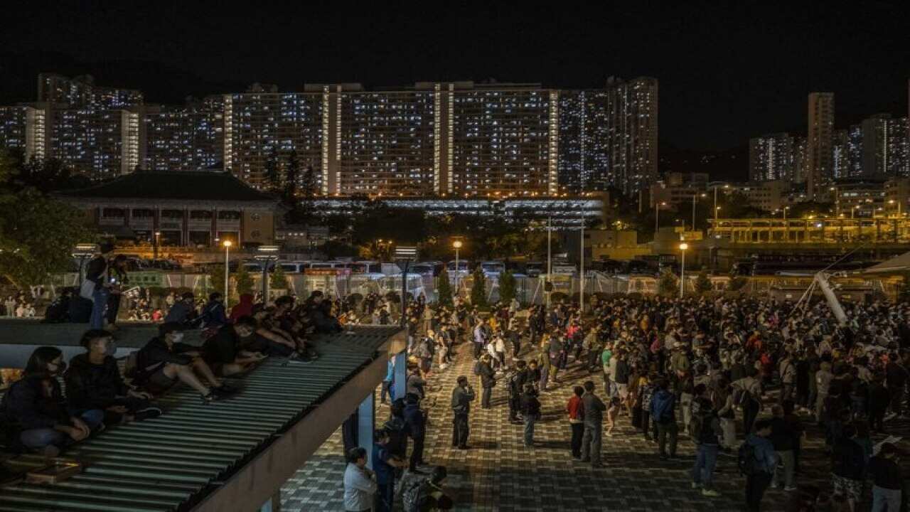 Hong Kong Police Fire Tear Gas at Protesters