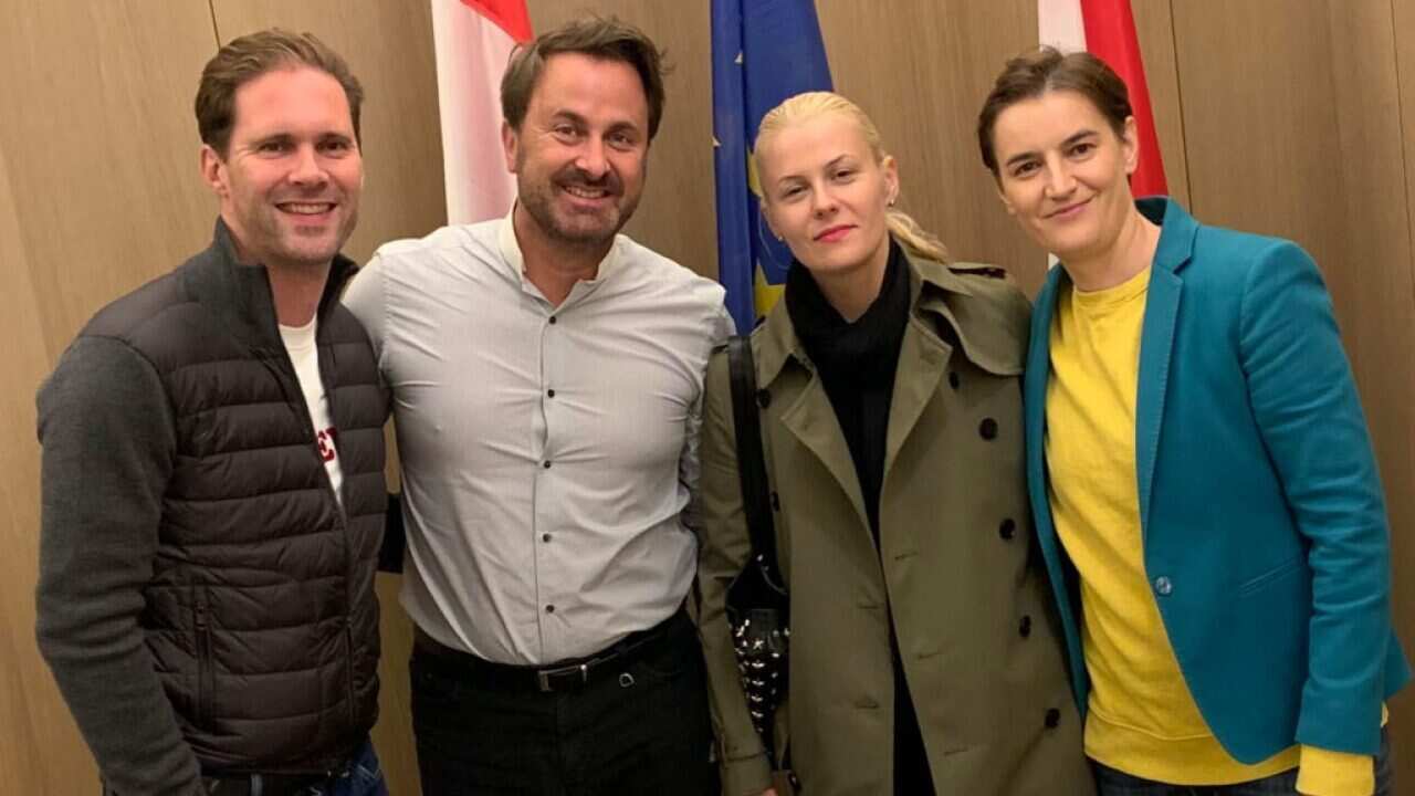 Xavier Bettel and Ana Brnabić.