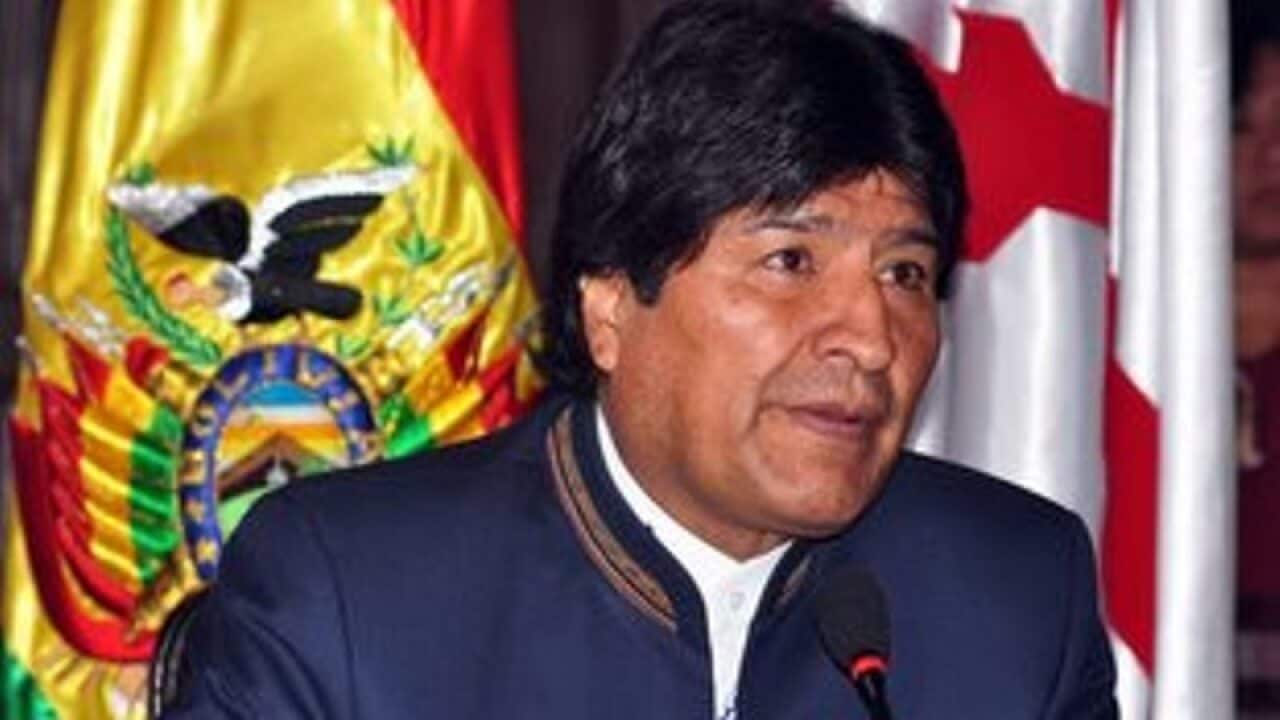 Bolivian President Evo Morales