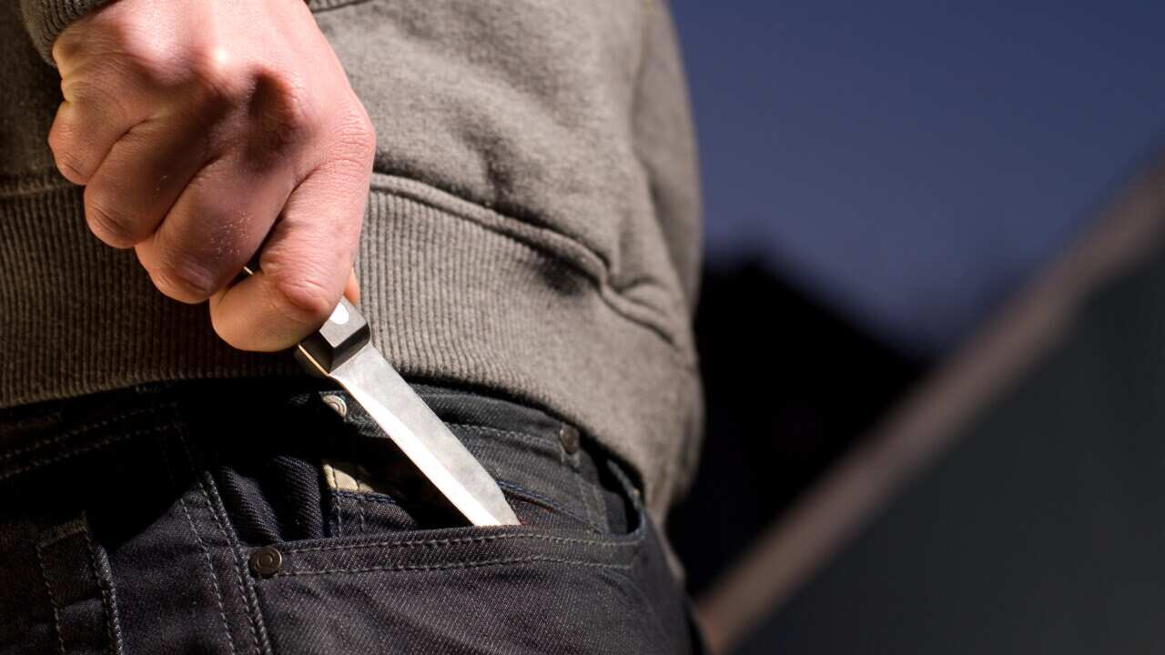 Youth with a knife