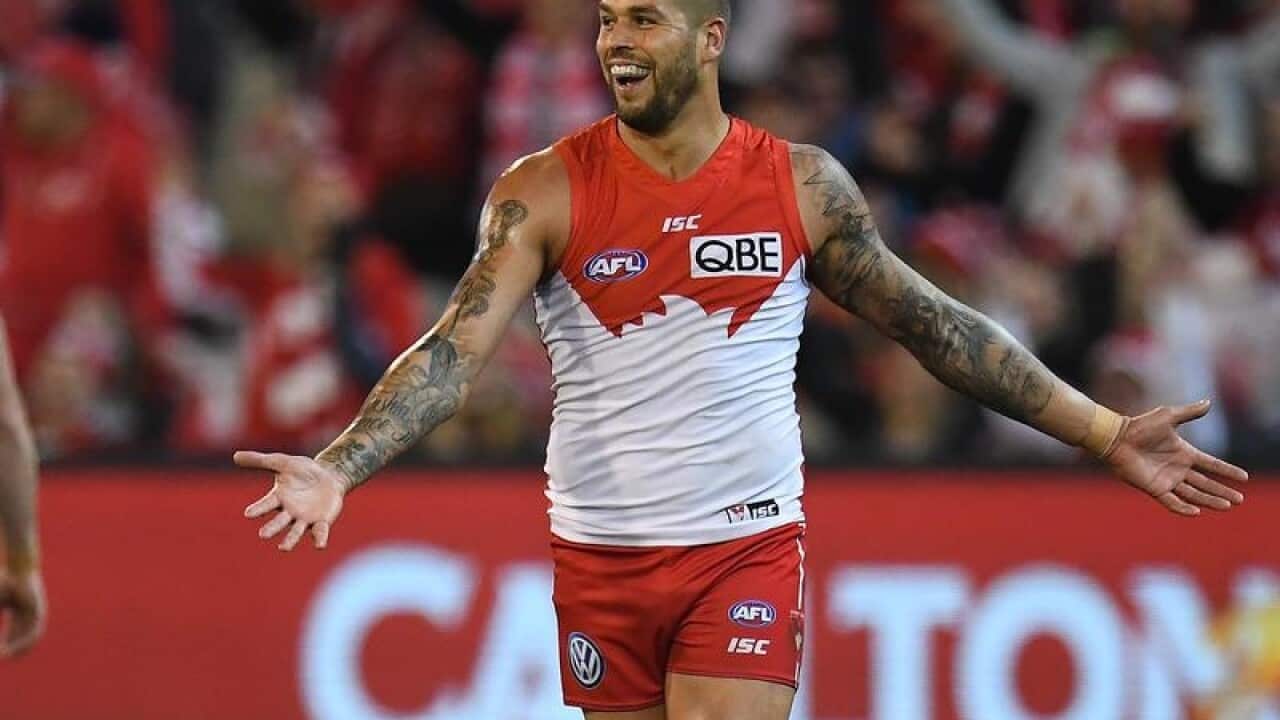 Lance Franklin of the Swans