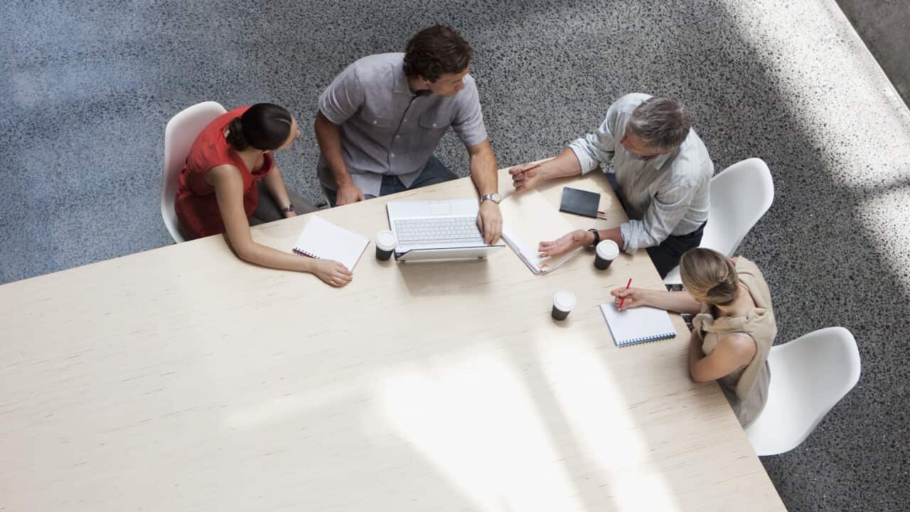 Business people meeting at conference table