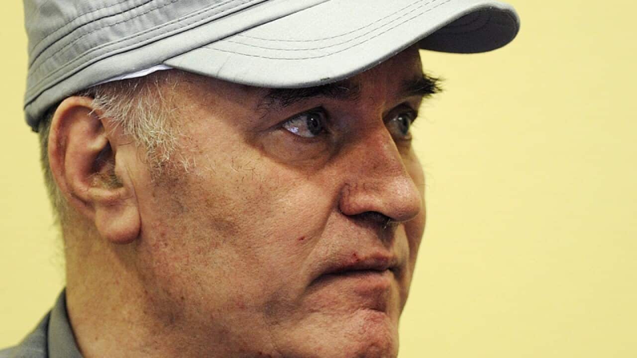 Bosnian Serb ex-army chief Ratko Mladic.