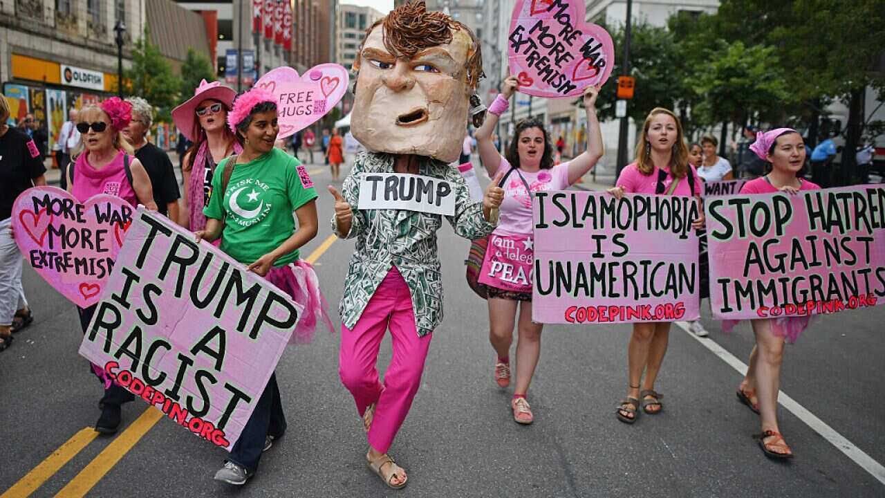 Protestors Rally Outside Republican
