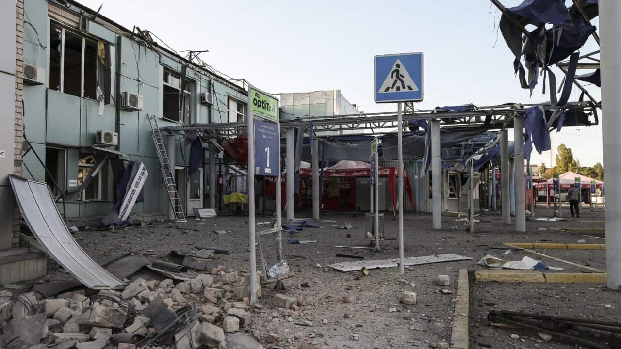 Russian glide bomb attack strikes bus station of Zaporizhzhia