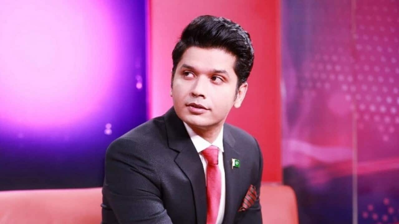 Local television news anchor Mureed Abbas. Photo: Facebook/Mureedabbaskhar