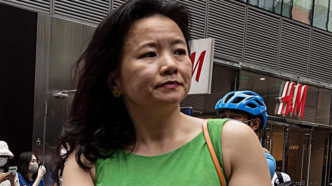 Cheng Lei, Australian journalist for CGTN, attending a public event in Beijing in August 2020