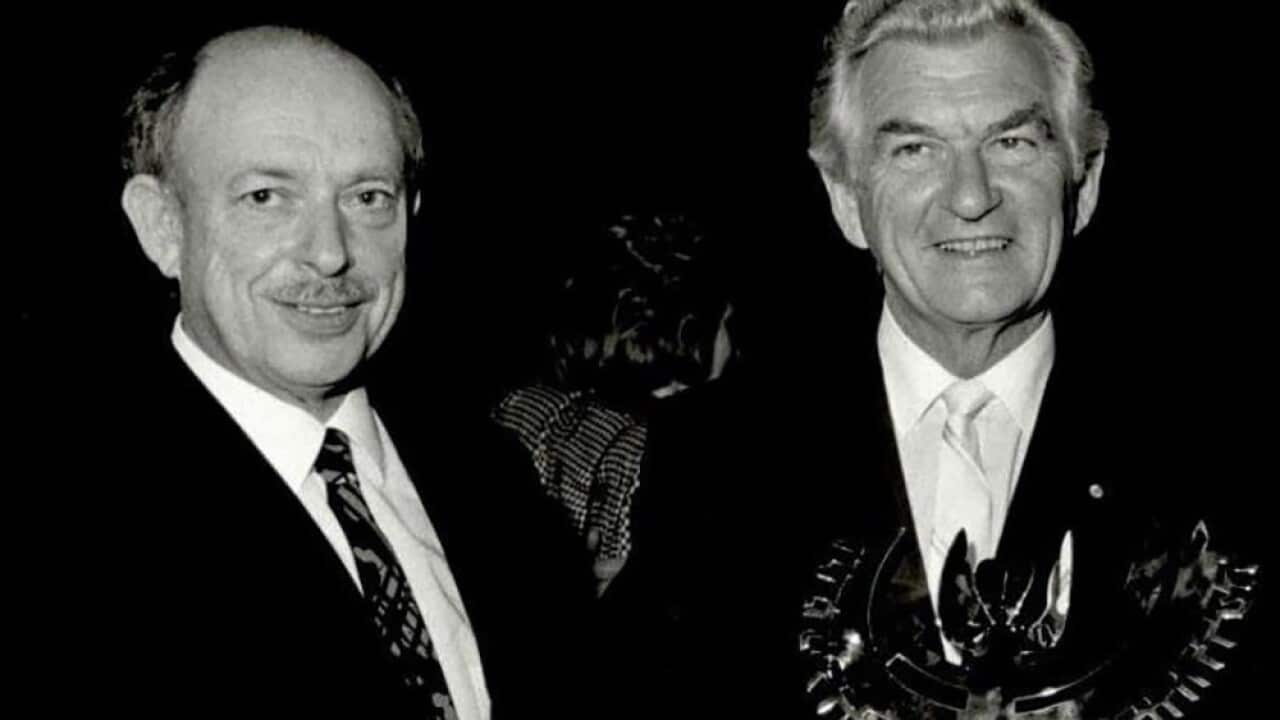 Isi Leibler with Bob Hawke