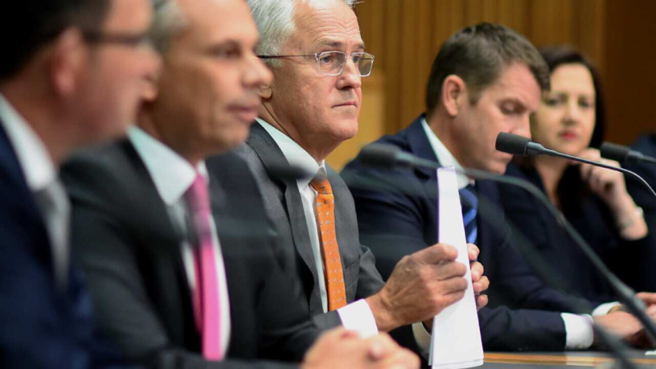 PM Malcolm Turnbull together with the Premiers