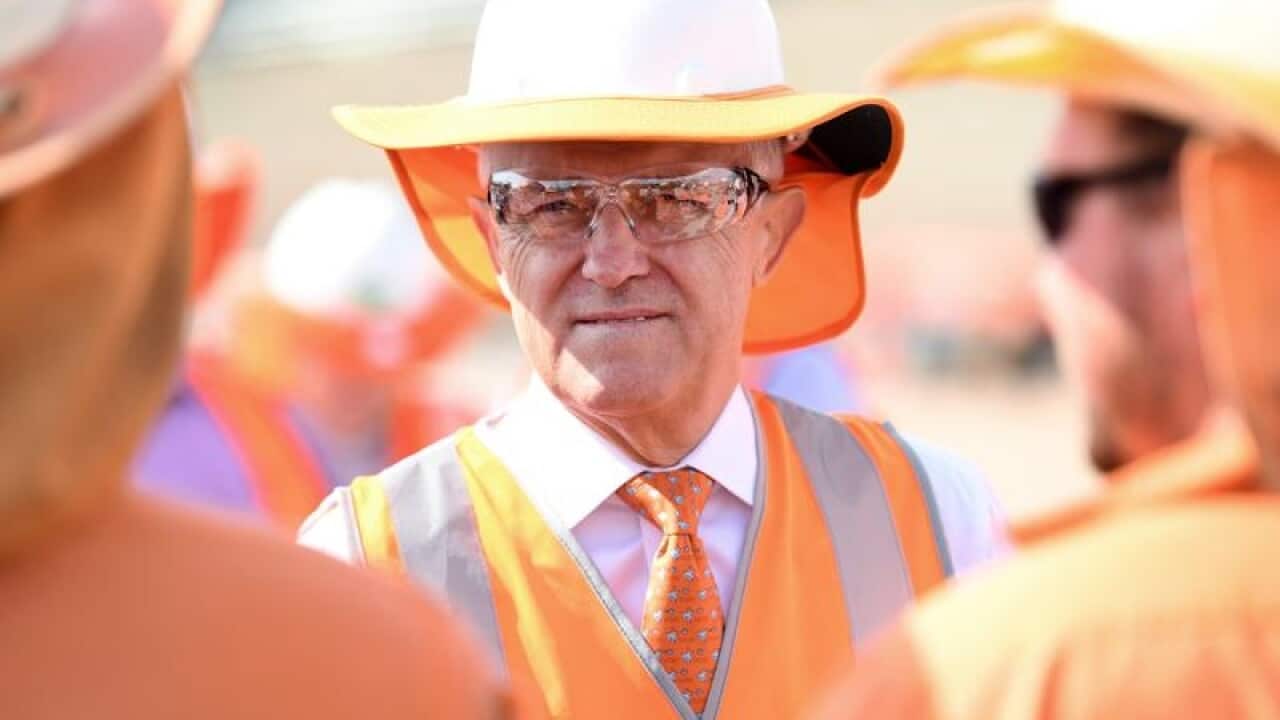 Malcolm Turnbull visits the Gateway Upgrade North Project
