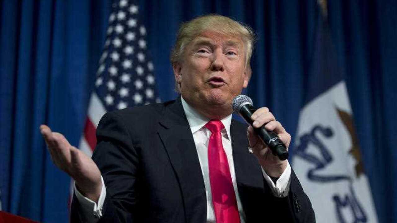 Republican presidential candidate Donald Trump