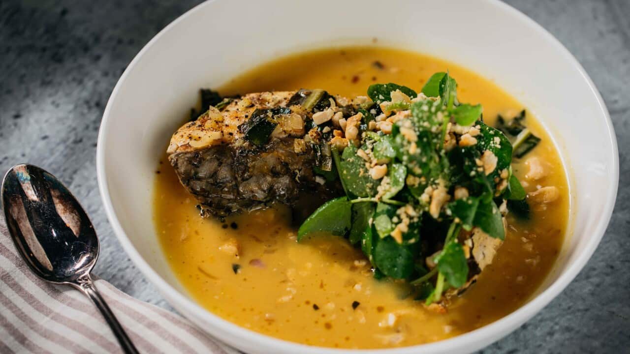 Kua ikan (fish soup)