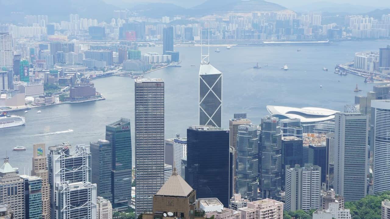 Buildings City Panoramic Hong Kong Skyscraper