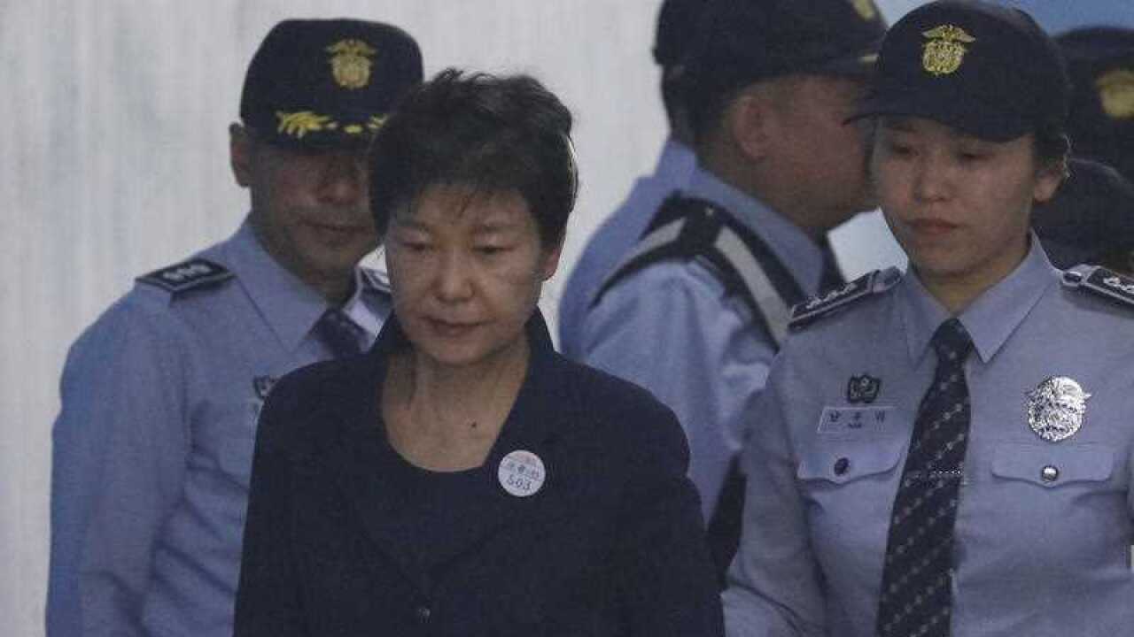 Former South Korean president Park Geun-hye
