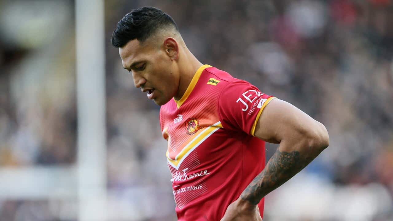 Catalans Dragons' Israel Folau.