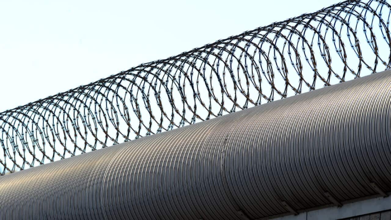 An outer fence at a remand centre