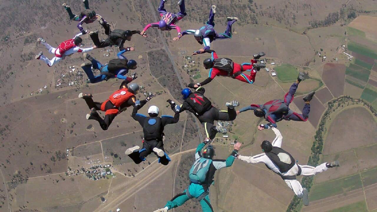 Skydivers in Queensland.