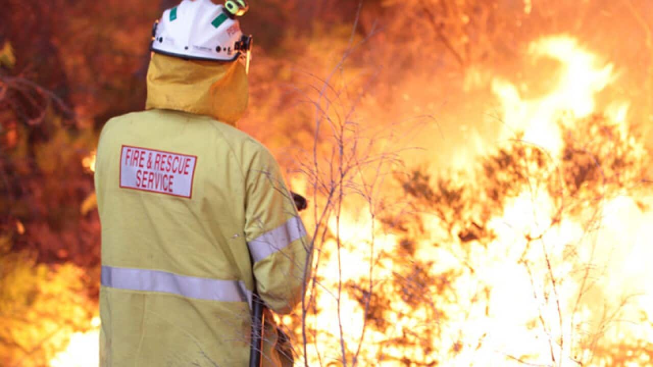 Firefighters battle a fire in WA's south