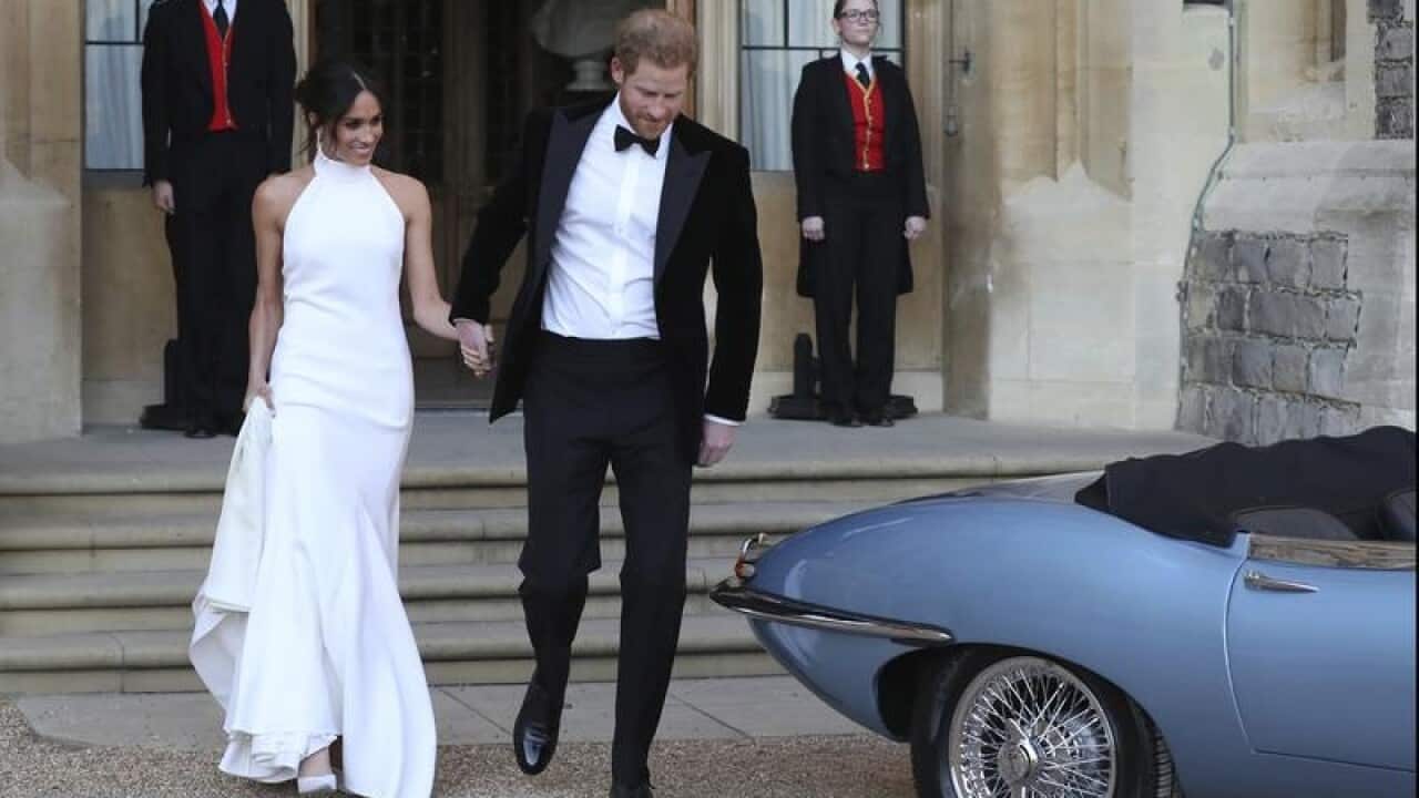 The newly married Duke and Duchess of Sussex