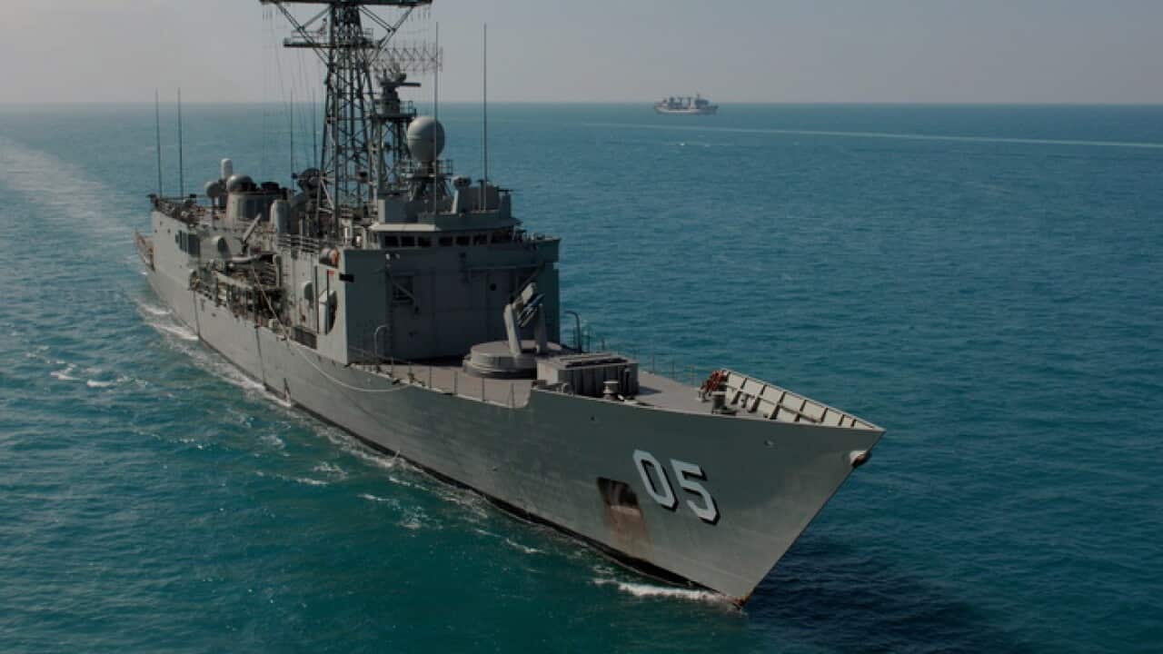 HMAS Melbourne off the coast of Darwin during Exercise Kakadu