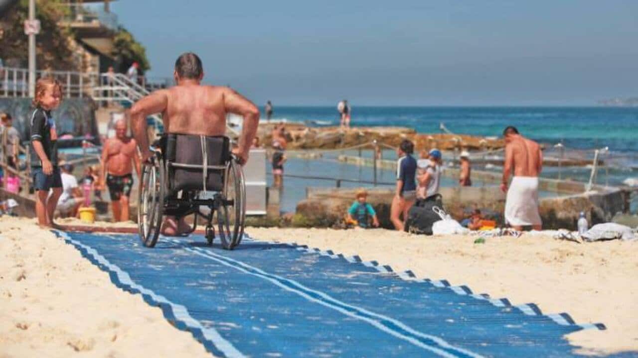 Image from accessible beach