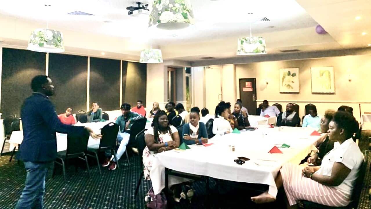 Burundian youth addressing in a forum last Sunday, November 2019, in Queensland, Australia.