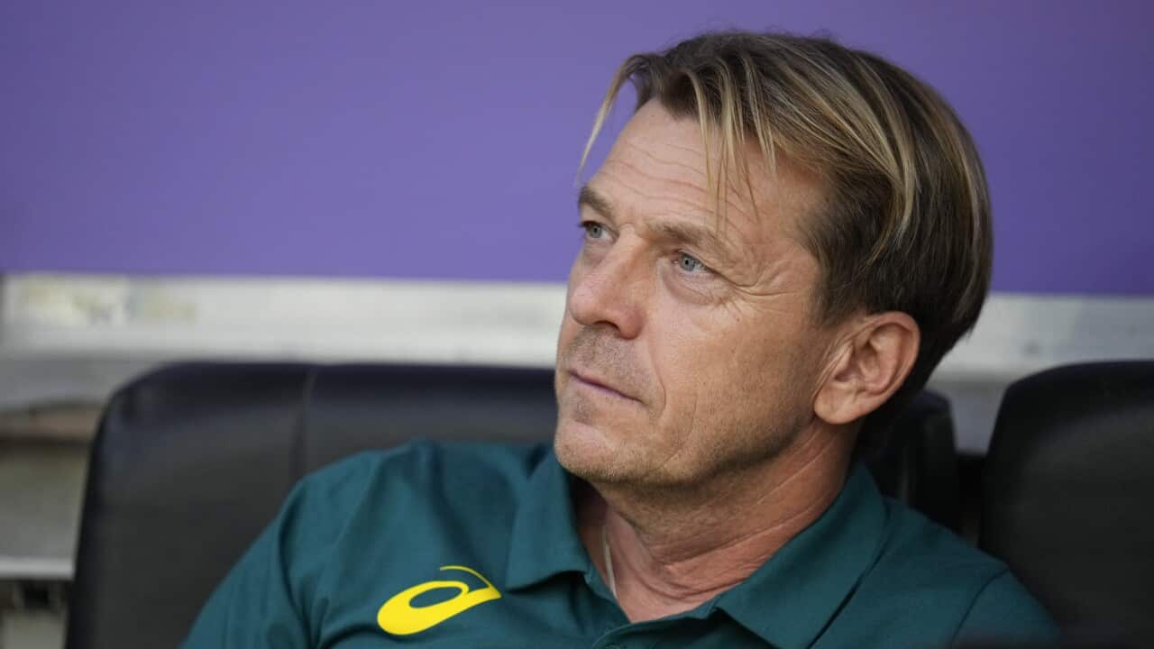 A man in a green polo shirt