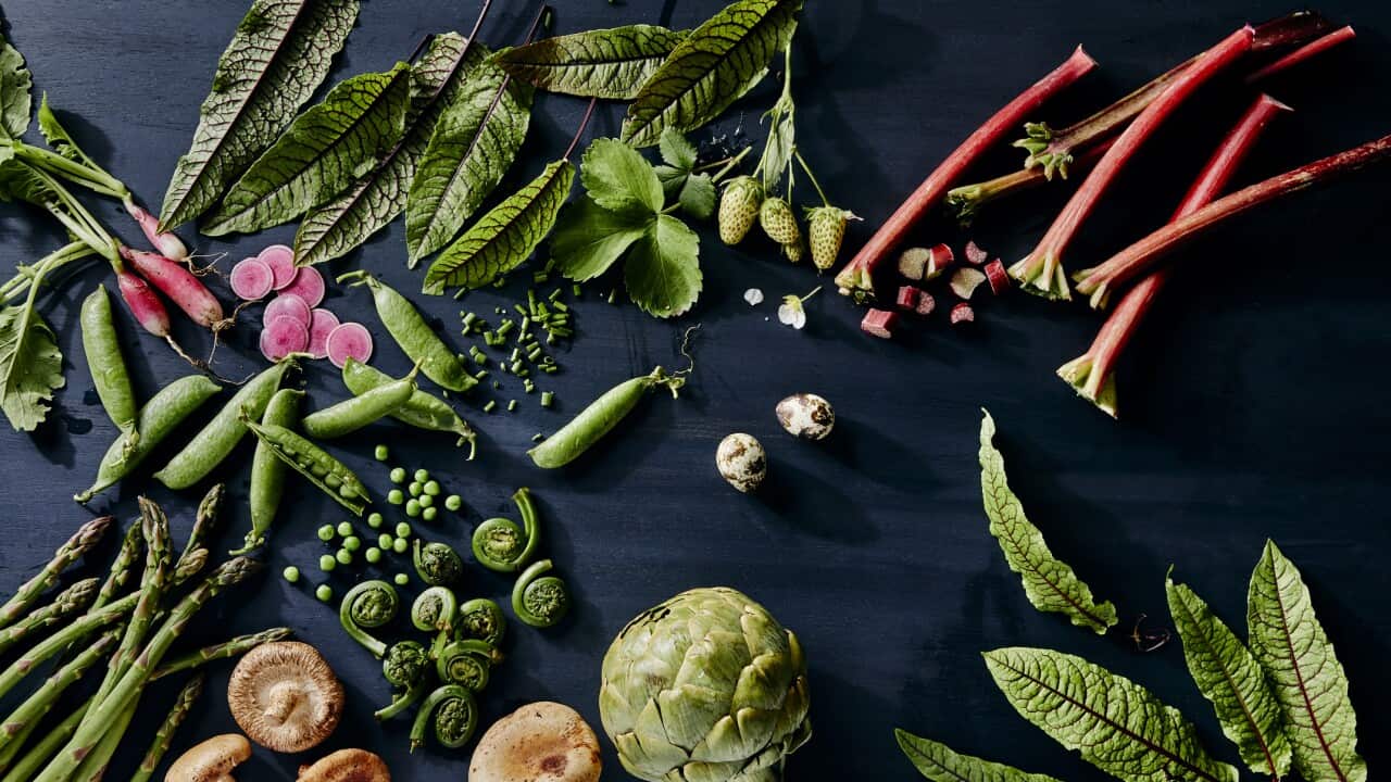 Fresh spring vegetables