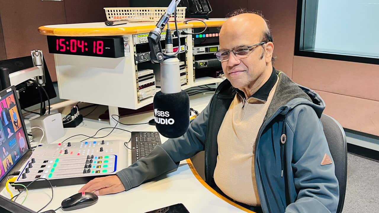 Veteran Broadcaster, B H Abdul Hameed in SBS Studios