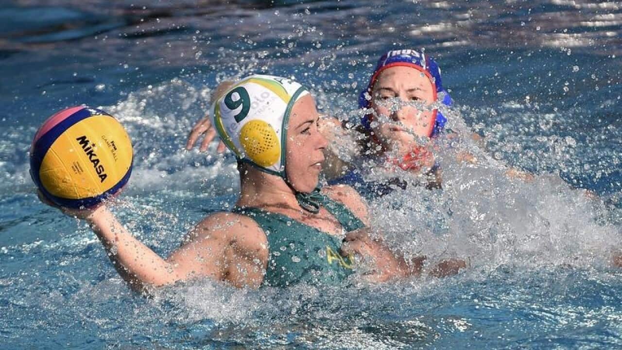 Zoe Arancini vies for the ball