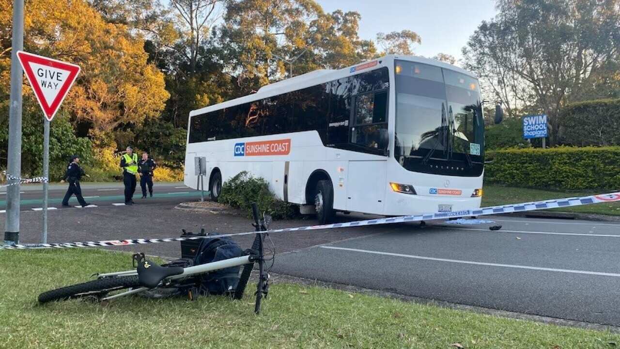 The boy was on his bike when he was struck on Jingellic Drive in Buderim.