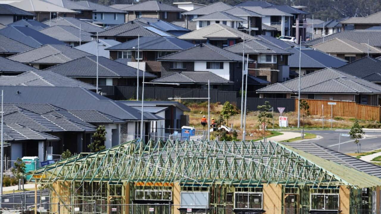 A new housing estate at Oran Park in Sydney