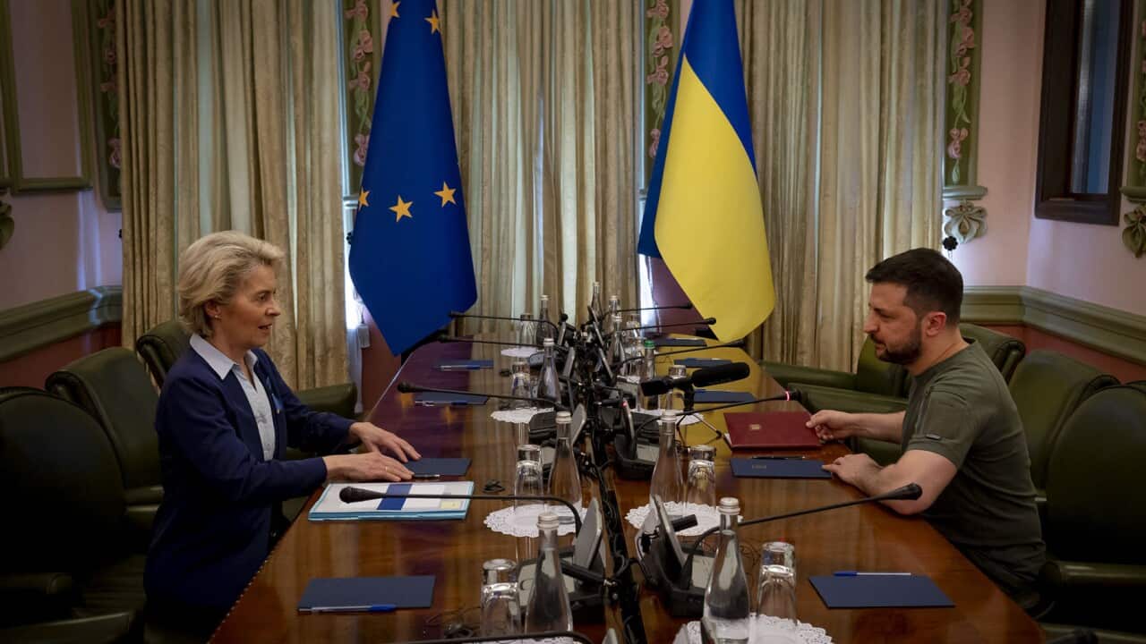 President of the European Commission and Ukraine's leader
