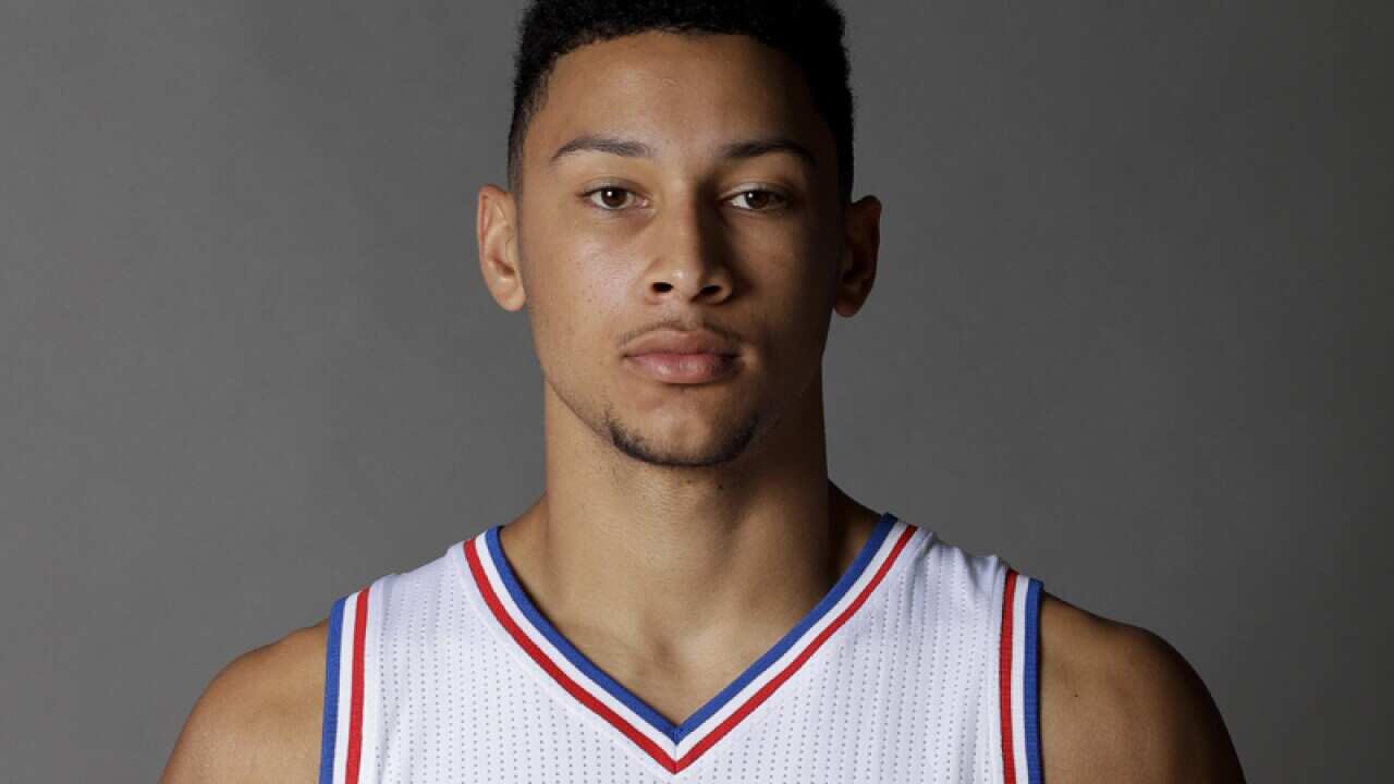 Australian Philadelphia 76ers rookie Ben Simmons