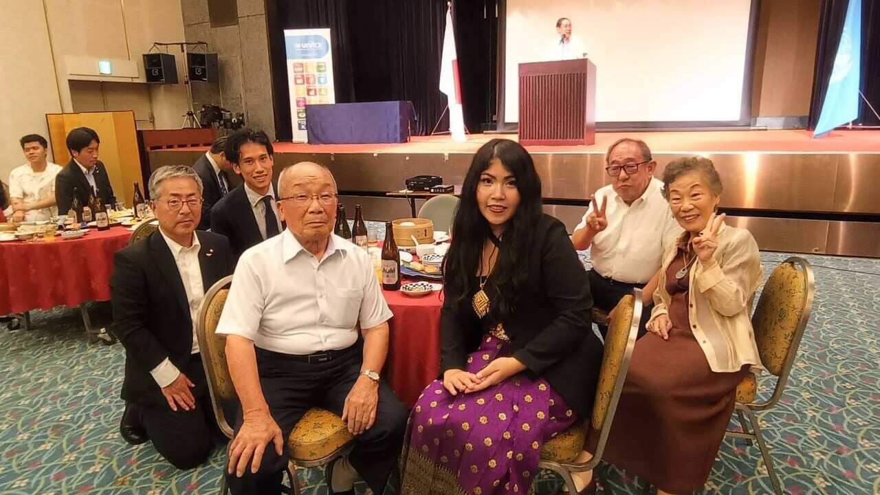 Simon Liu with survivors of the Hiroshima and Nagasaki atomic bombings in 1945_supplied Simon Liu.jpg