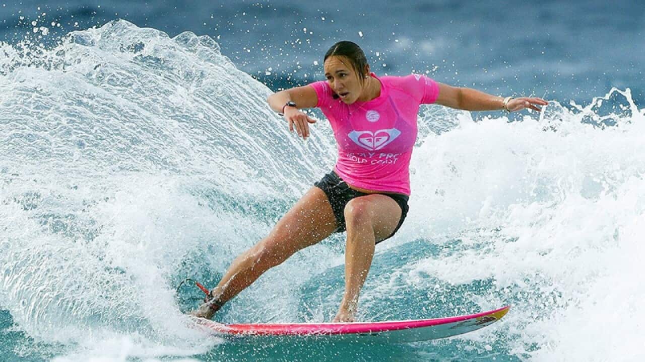 Former world surfing champion Carissa Moore