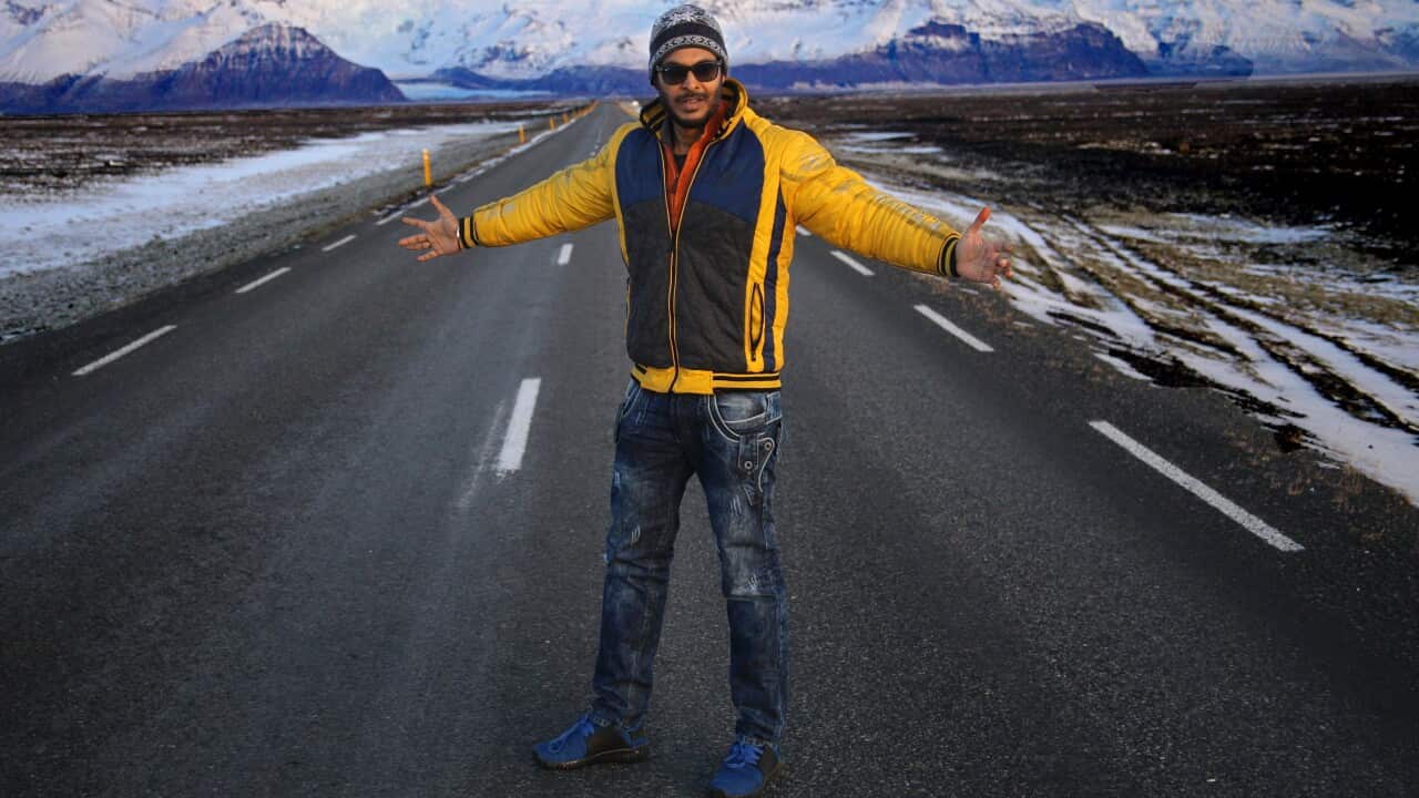 Ravi Prabhu in Iceland