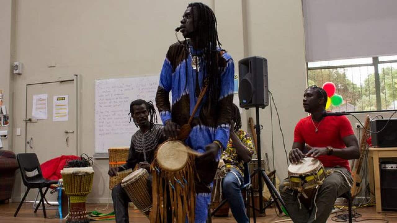 Senegalese drummers