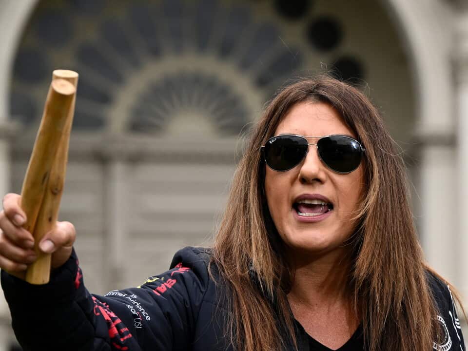 Lidia Thorpe in sunglasses.
