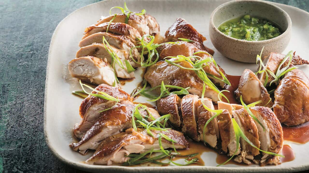 This is one of Tony Tan's go-to dishes when cooking at home: the Cantonese classic known as soy sauce chicken.