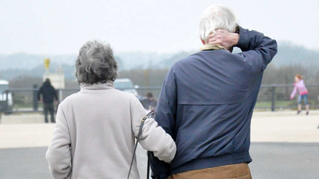 An elderly couple (AAP)