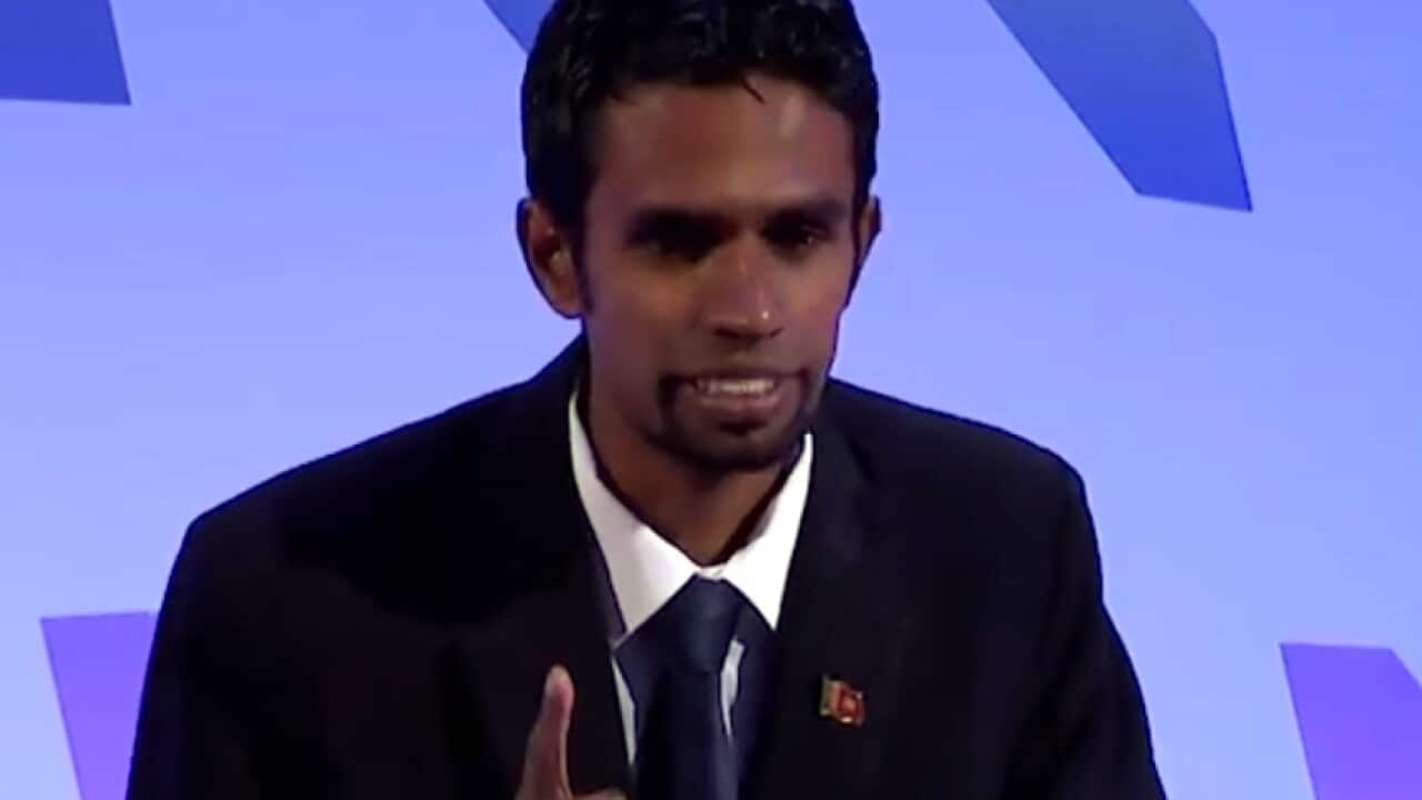 Sri Lanakn youth activist Sachinda Dulanjana Witharana