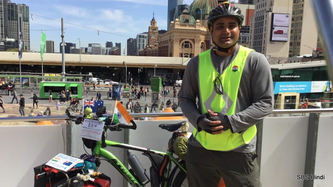 Abhishek Sharma World tour cyclist