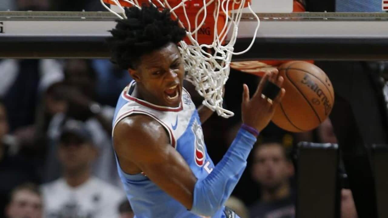 Sacramento Kings guard De'Aaron Fox