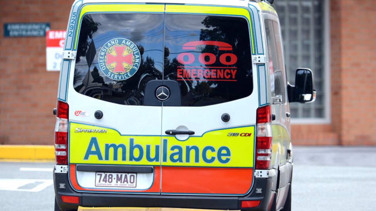 An ambulance arrives