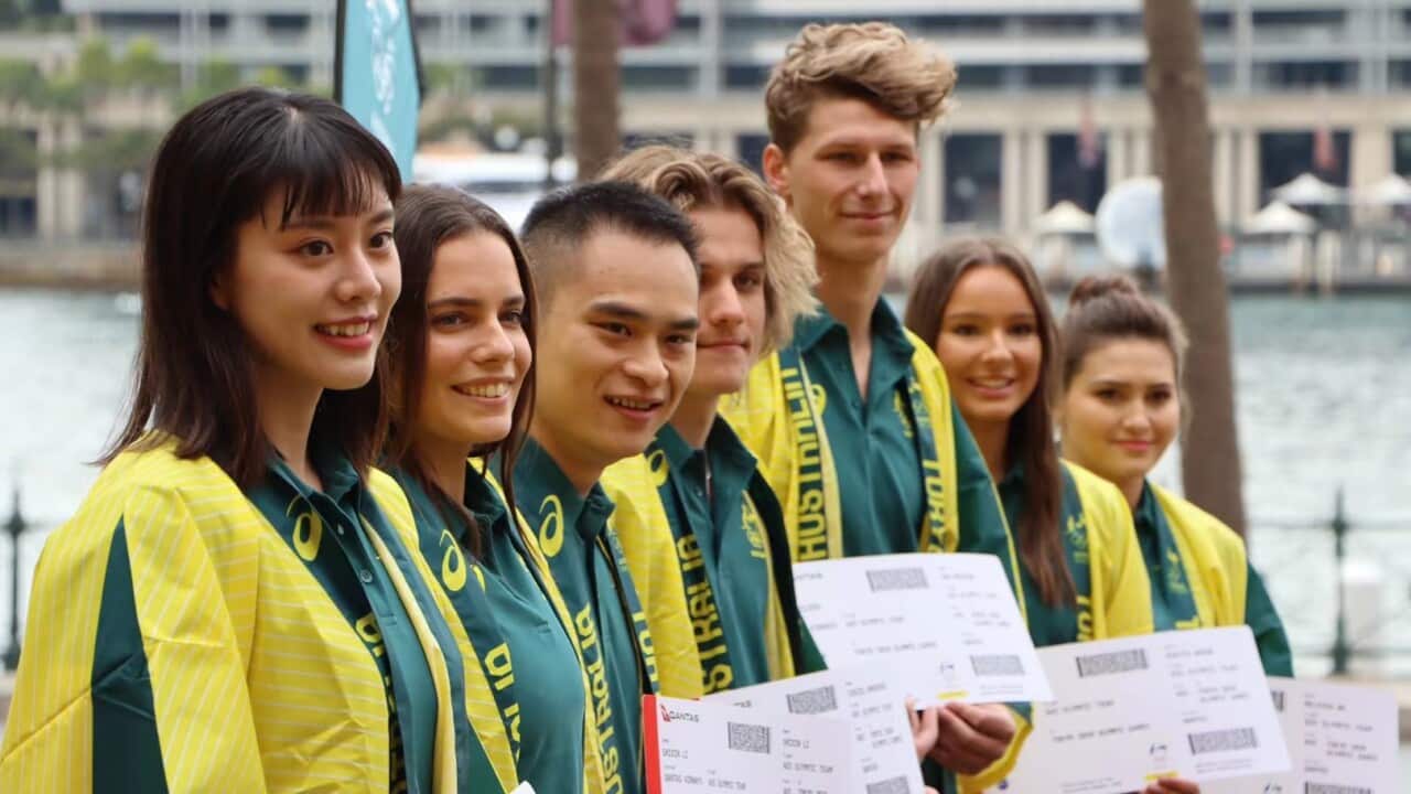 澳大利亚奥运跳水代表队合影